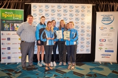 Junior Team of the Year - Hastings Valley Netball 17 Years Representative Team. Presented by Jason Partridge, Patterson Real Estate Junior Team of the Year - Hastings Valley Netball 17 Years Representative Team. Presented by Jason Partridge, Patterson Real Estate